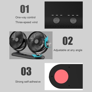 QUẠT MÁY ĐÔI MINI XOAY 360 ĐỘ DC201
