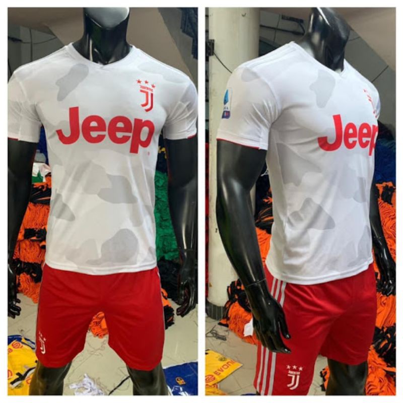 Bộ quần áo bóng đá juventus trắng đỏ 2019-2020