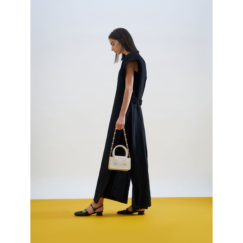 Túi xách nữ CNK Chalk Double Handle Mini Bag đeo chéo đeo vai