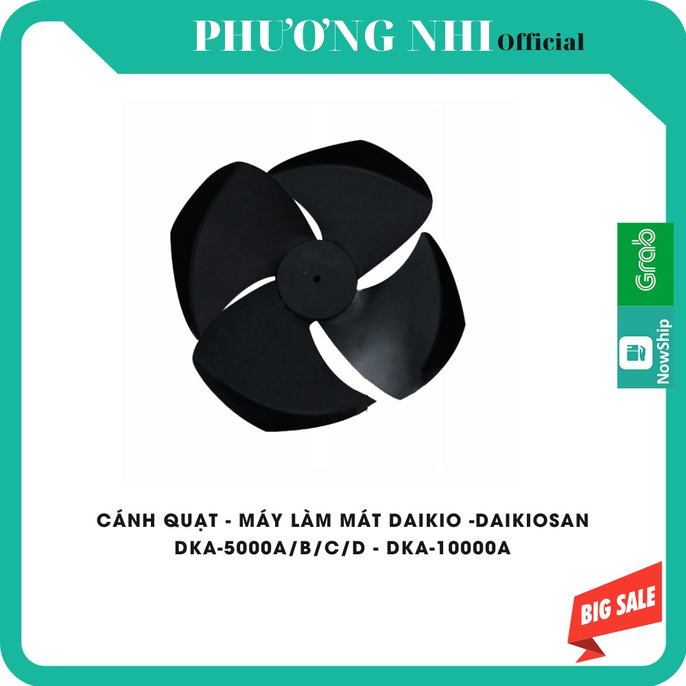 Cánh quạt máy làm mát lưu lượng 5000 m3h, 10000 m3h, DKA-05000A/B/C/D, DK-5000A/B/C/D, DKA-10000A, D