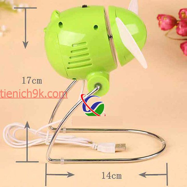 Quạt mini USB con cóc siêu mát