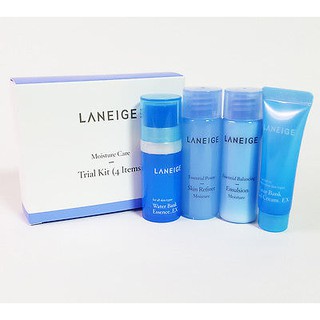 Bộ Dưỡng Da Cao Cấp LANEIGE Moisture Care Trial Kit (4 Sản Phẩm)