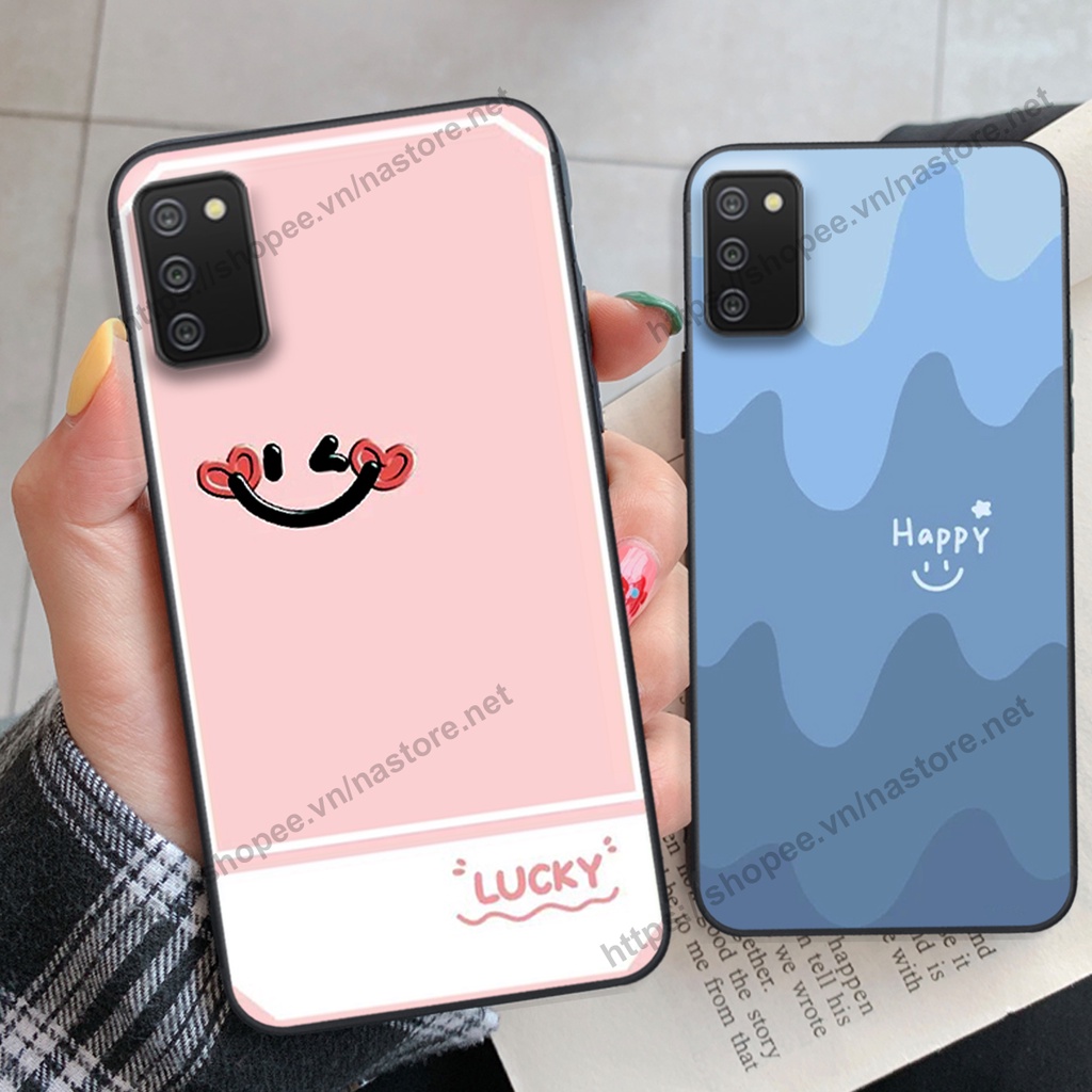 Ốp lưng Samsung A02s / A03s mặt cười, họa tiết caro đơn giản đẹp cute