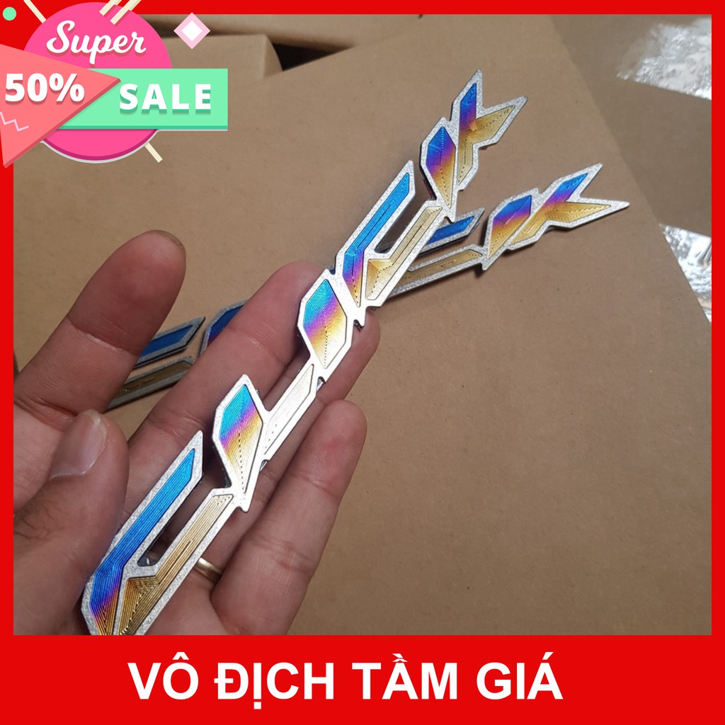 [GIÁ GỐC]  TEM DÁN XE MÁY CẶP CHỮ CLICK TITAN ĐỘC ĐÁO TRANG TRÍ XE MÁY