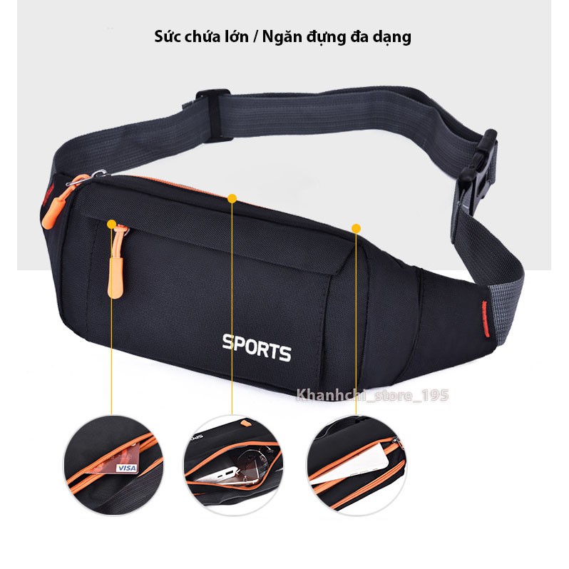 [GIẢM GIÁ SÂU] Túi bao tử Sports thời trang nam nữ phong cách thể thao năng động BG015 | BigBuy360 - bigbuy360.vn