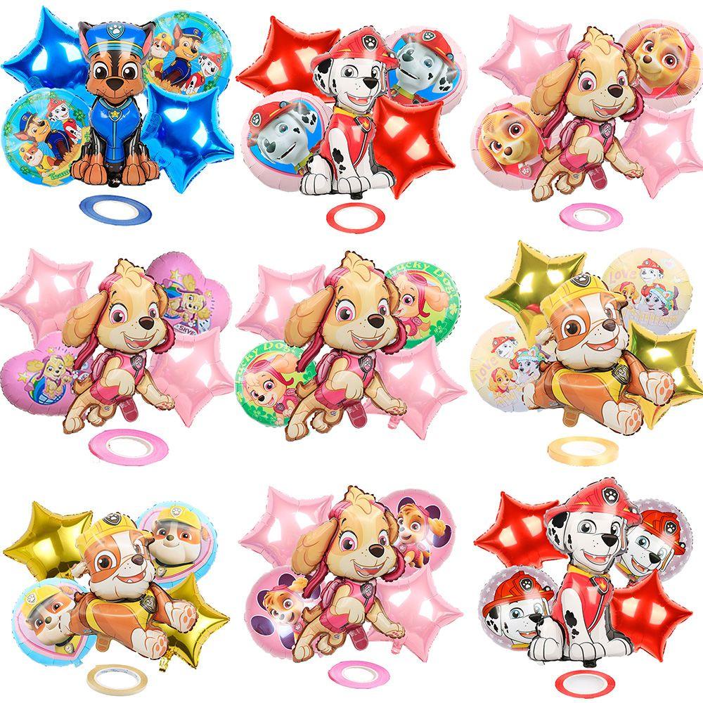 LAYOR1 Bong Bóng Nhôm Hình Chú Chó Cứu Hộ Trang Trí Tiệc Sinh Nhật