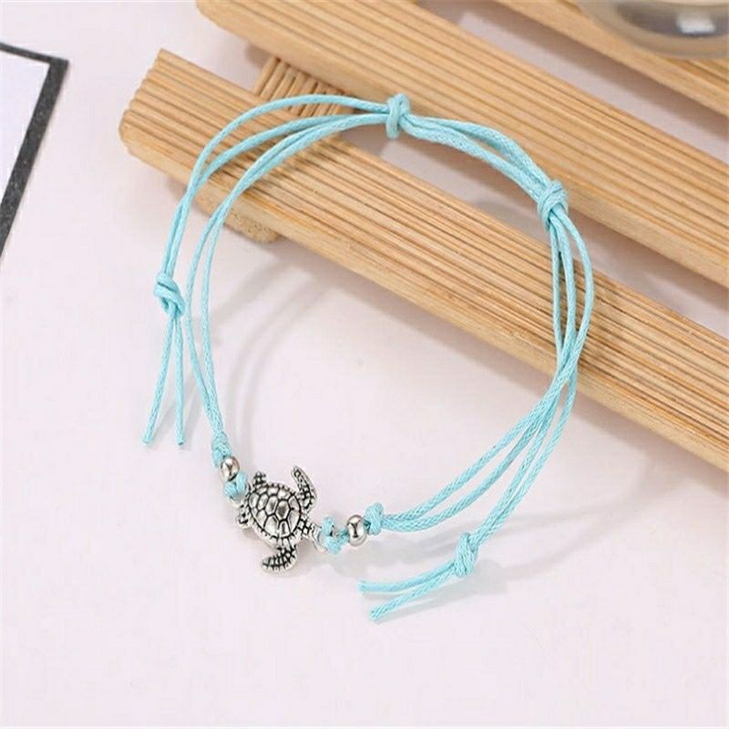 Vòng chân charm rùa biển xinh xắn