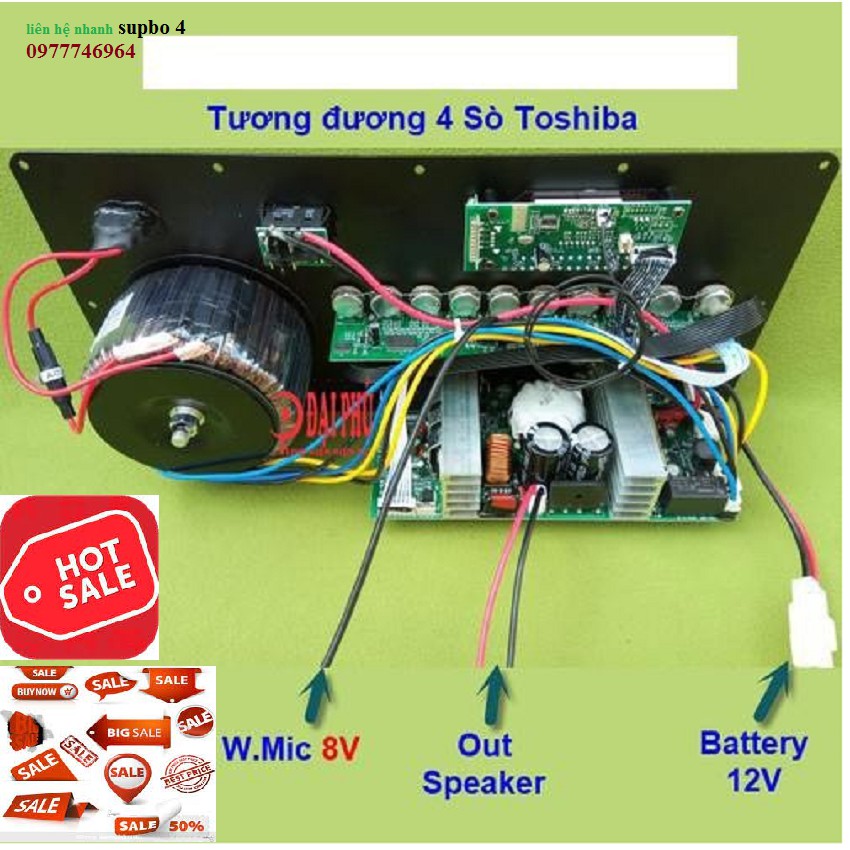 MẠCH LOA KÉO CÔNG SUẤT LỚN XÀI CHO BASS 4 TẤC, Sản phẩm có bảo hành.