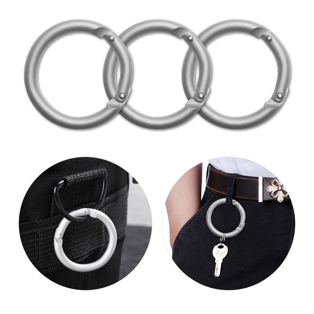 Set 5 Khóa Lò Xo Hình Chữ O Chuyên Dụng|Khóa Tròn Bằng Hợp Kim Nhôm Gắn Thắt Lưng Túi Xách