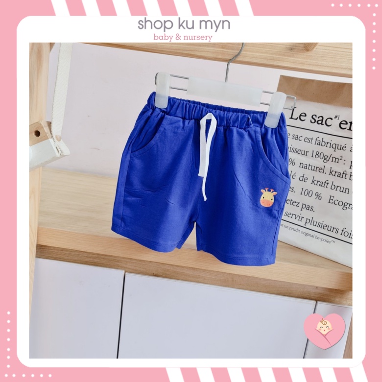 [Mã SKAMCLU8 giảm 10% cho đơn từ 100K] Quần đùi short cotton cho bé thun mềm chính hãng Ku Myn KMQ001