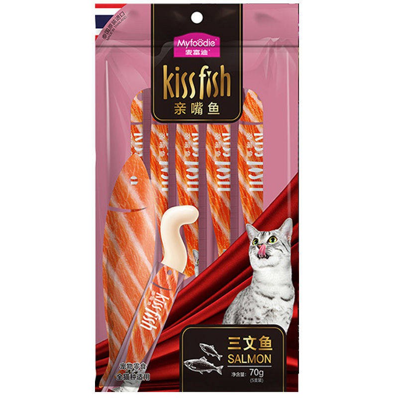 30 Mai Fudi Mèo Dải Cá tư nhân Dòng chất lượng ướt Hạt hỗn hợp Cá ngừ Salmon Krill Delicious Cat Snack