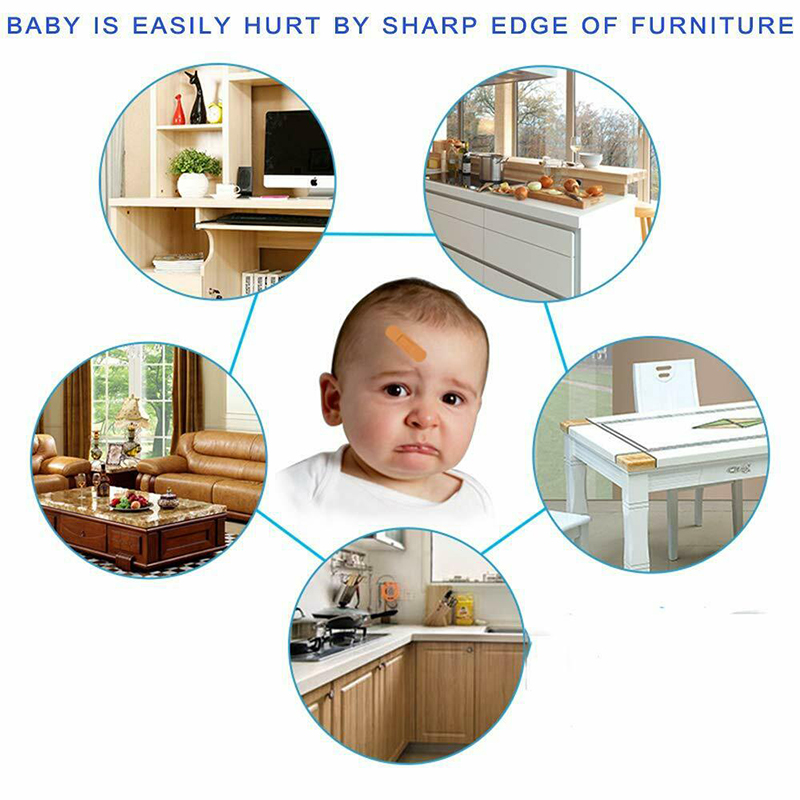 Set 4 Miếng Cao Su Bọc Cạnh Bàn Bảo Vệ An Toàn Cho Bé