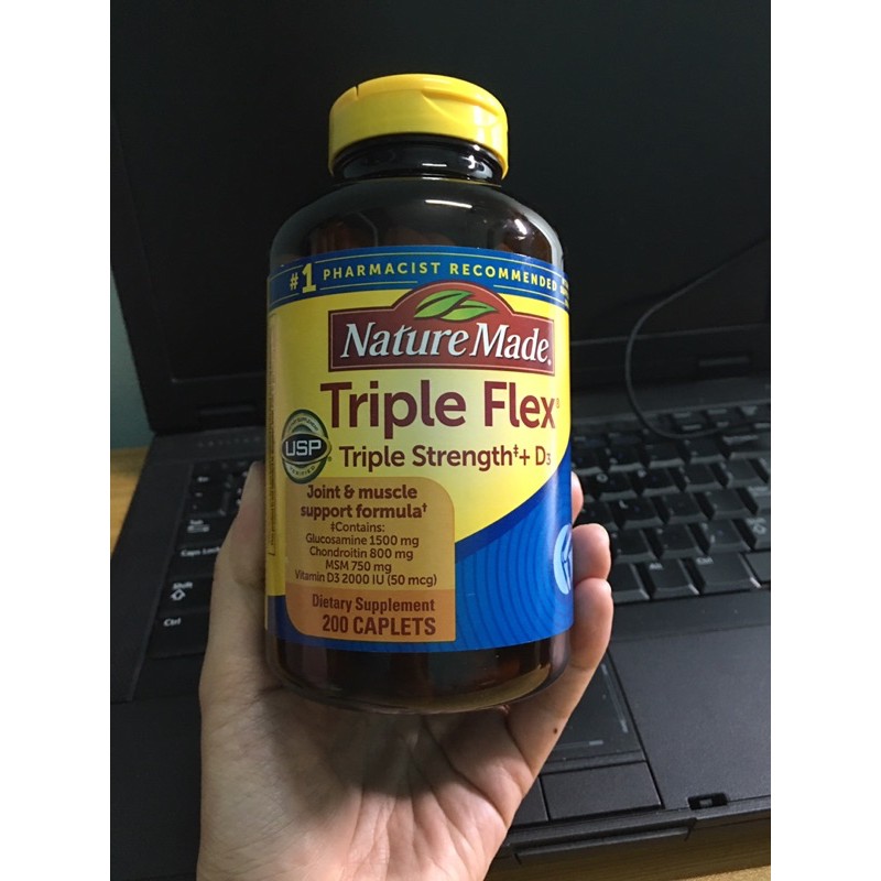 Viên uống bổ khớp Nature Made Triple Flex 200v