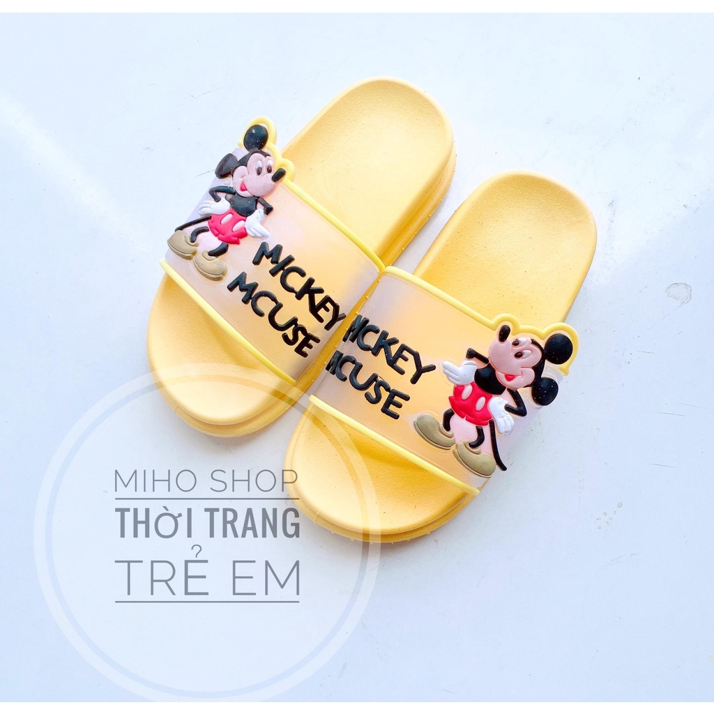 Dép Quai Ngang Mickey Dẻo Mềm Êm Chân Cho Bé