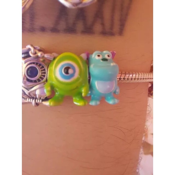 Charm nghệ nhân chế tác bạc 925 tráng men sứ Trung Hoa các nhân vật hoạt hình yêu thích shin bút chì