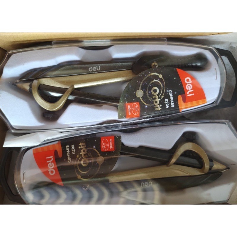 Compa kẹp bút chì Deli Orbit - Văn phòng phẩm Thu Thảo