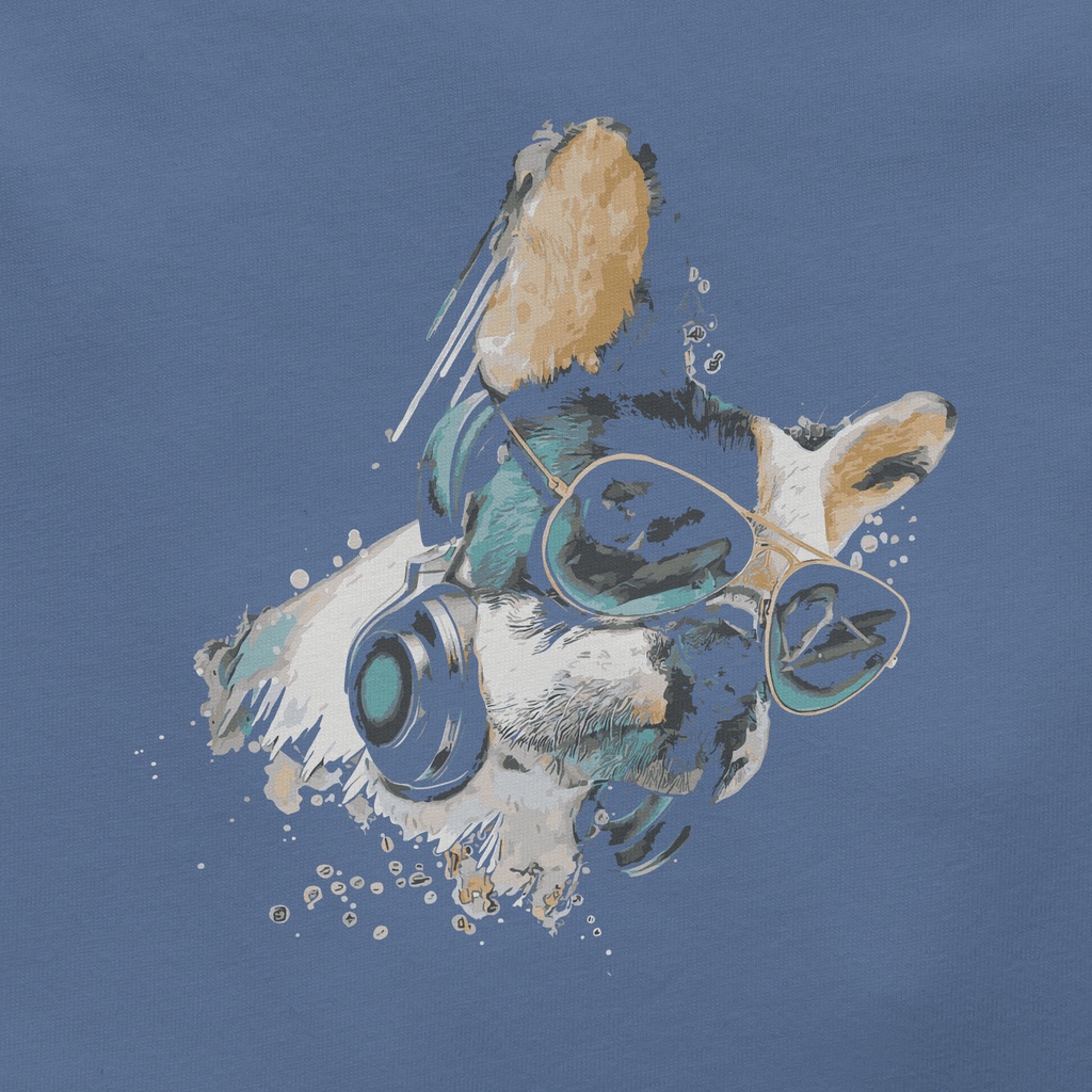 Áo thun tay lỡ unisex WIND phông form rộng DOG thời trang nam nữ oversize ulzzang