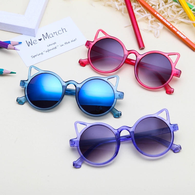 Kính Mát Hình Tai Mèo Dễ Thương Cho Bé