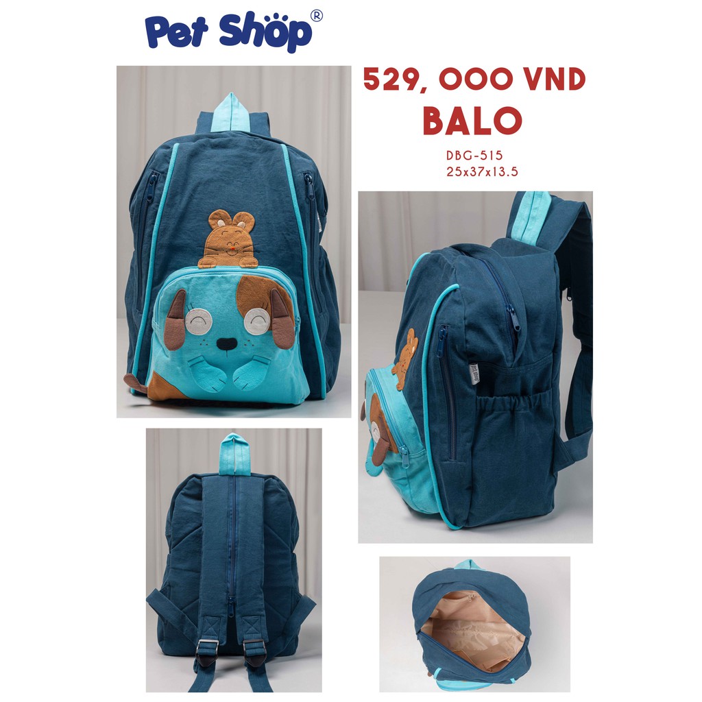 Balo người lớn size trung PET SHOP DBG-515