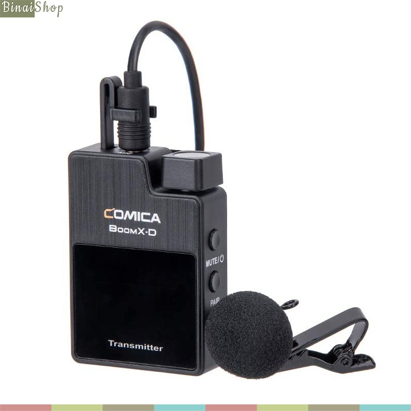 MICRO KHÔNG DÂY 2.4G CHO MÁY ẢNH VÀ ĐIỆN THOẠI COMICA BOOMX-D