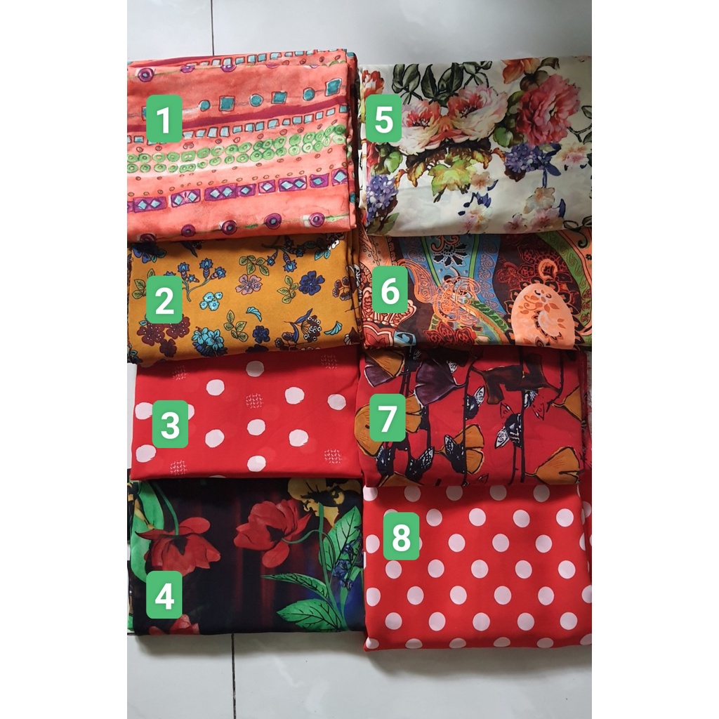 Vải  Vol mỗi khúc 2 mét x 1m5