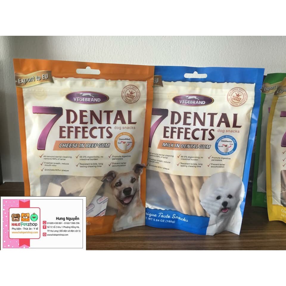 BÁNH ĂN VẶT 7 DENTAL EFFECTS DÀNH CHO CHÓ