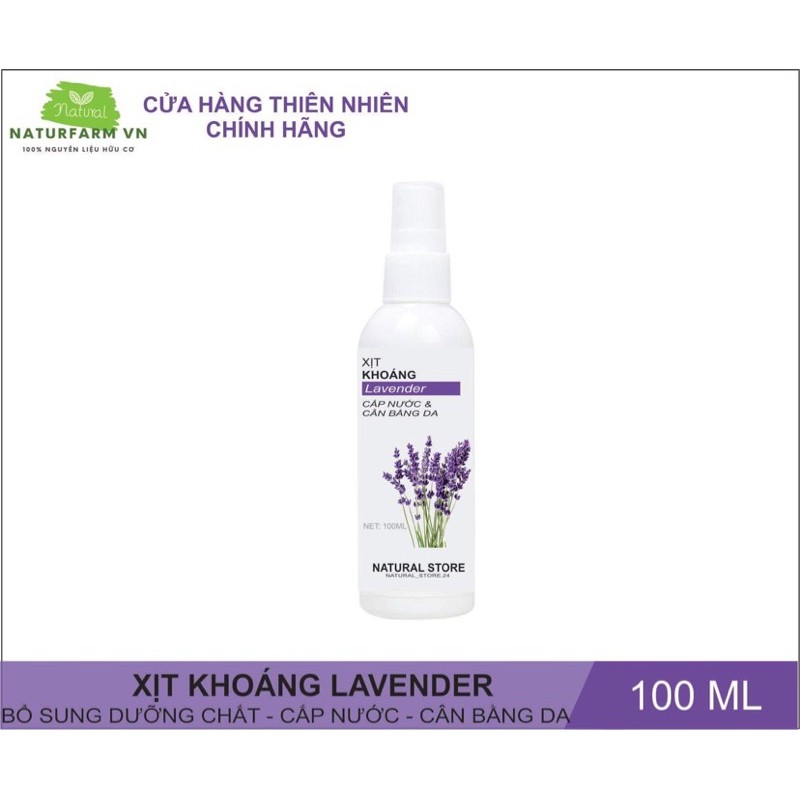 Xịt khoáng Chiết xuất Oải Hương ( Lavender ) Organic- Cấp ẩm, giúp da mịn màng thư giãn | BigBuy360 - bigbuy360.vn