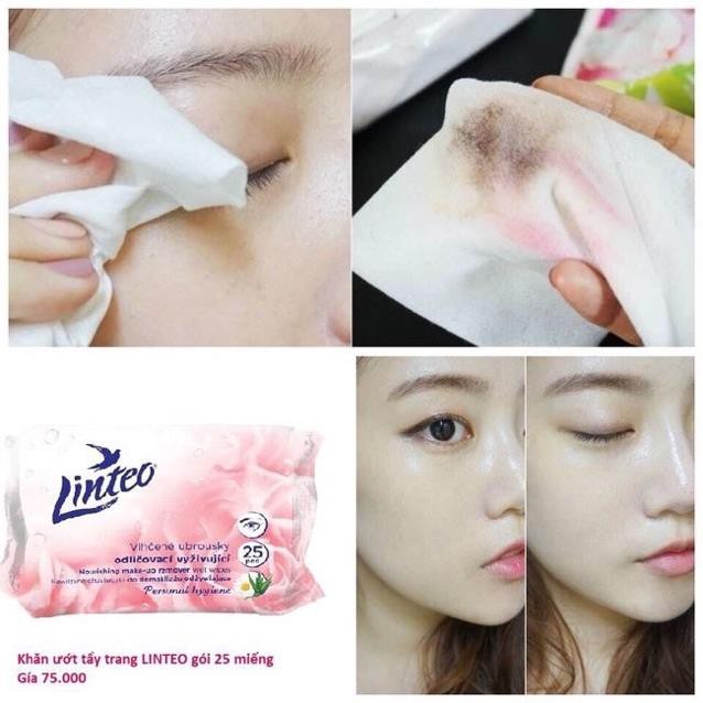 [ Chính hãng EU] Khăn Ướt Tẩy Trang Tiện Lợi Linteo Gói 25 Miếng - Tẩy Trang Da Mặt, Lớp Trang Điểm, Mascara, Mắt, Môi | BigBuy360 - bigbuy360.vn