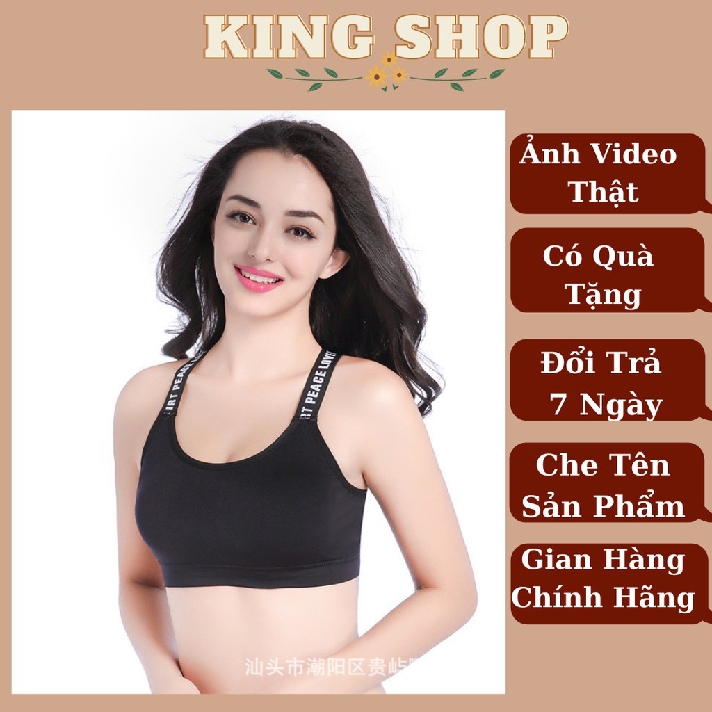 Áo Bra Nữ ⭐FREESHIP⭐ Áo Ngực Nữ- Bra cotton Tập Gym Dây Chéo Lưng Kèm Mút 1102