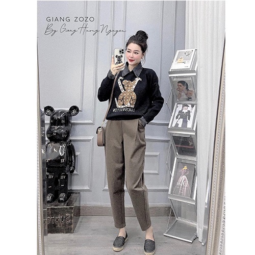 Quần baggy nữ dạ cạp chun chuẩn form tôn dáng M190