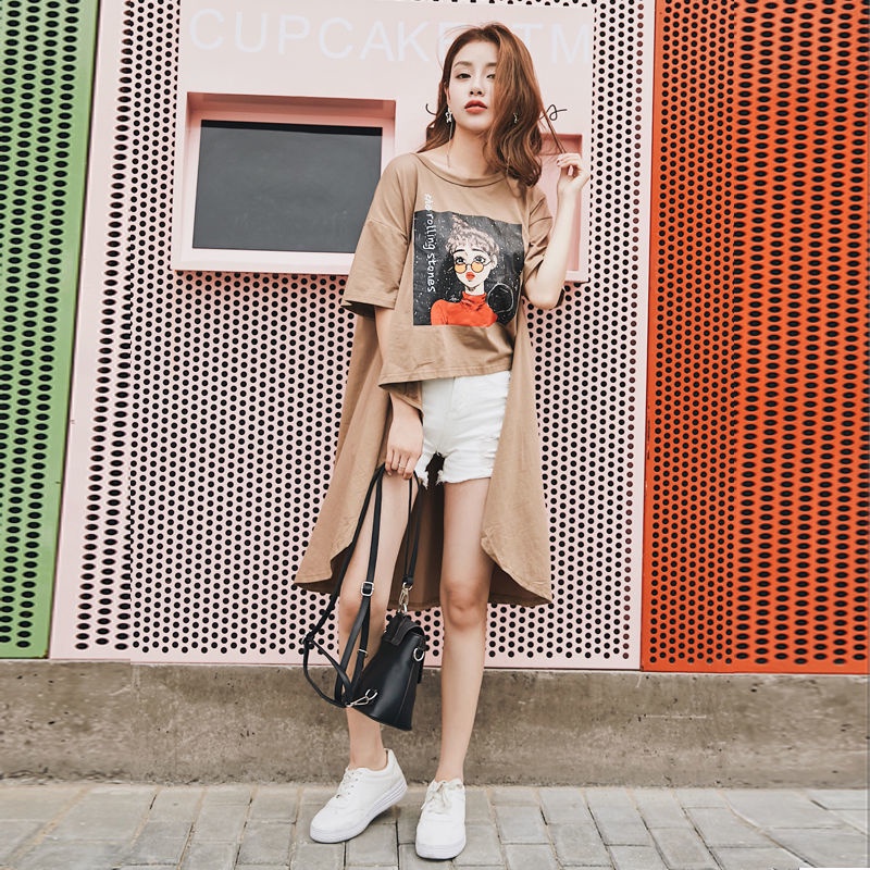 Áo Thun Nữ Tay Lửng Plus Size Phong Cách Hàn Quốc