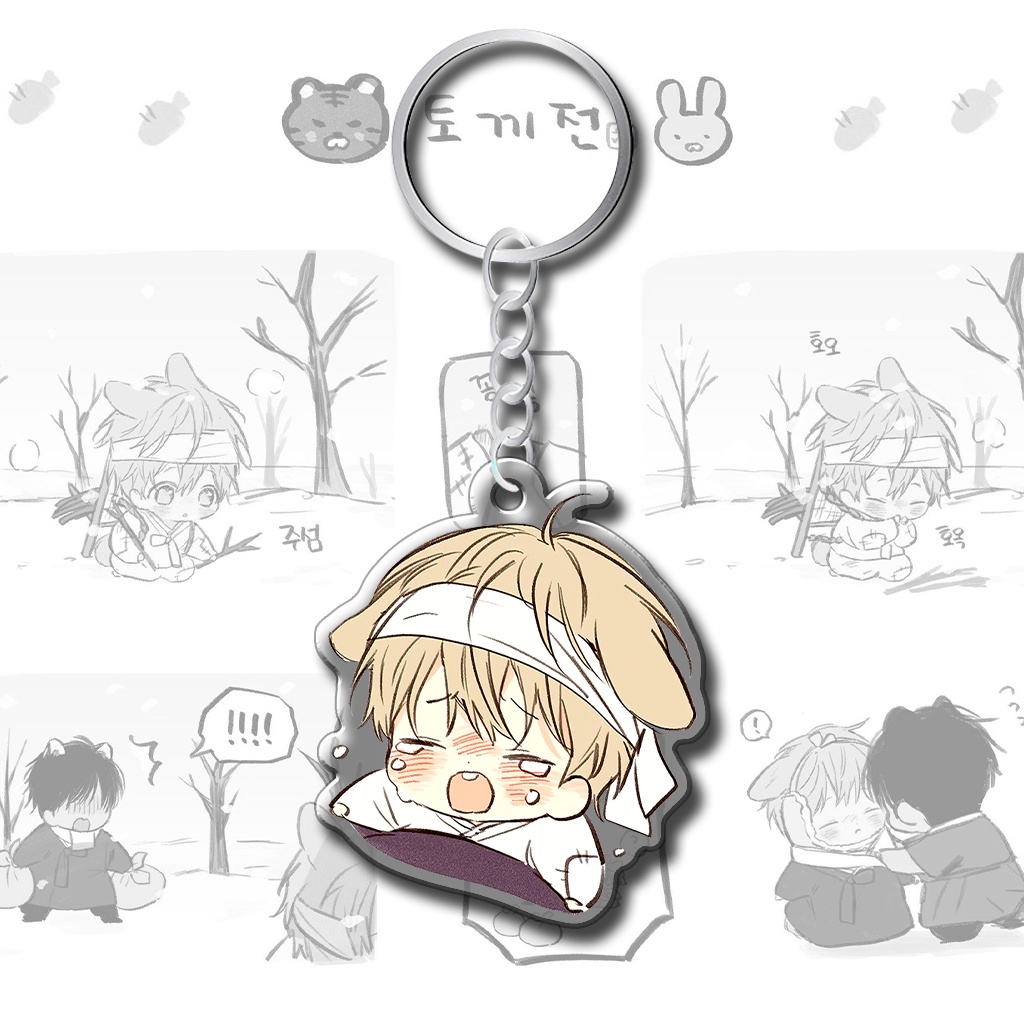 Móc khóa No Love Zone chibi ngoại truyện cute dễ thương phụ kiện shop HM Decor