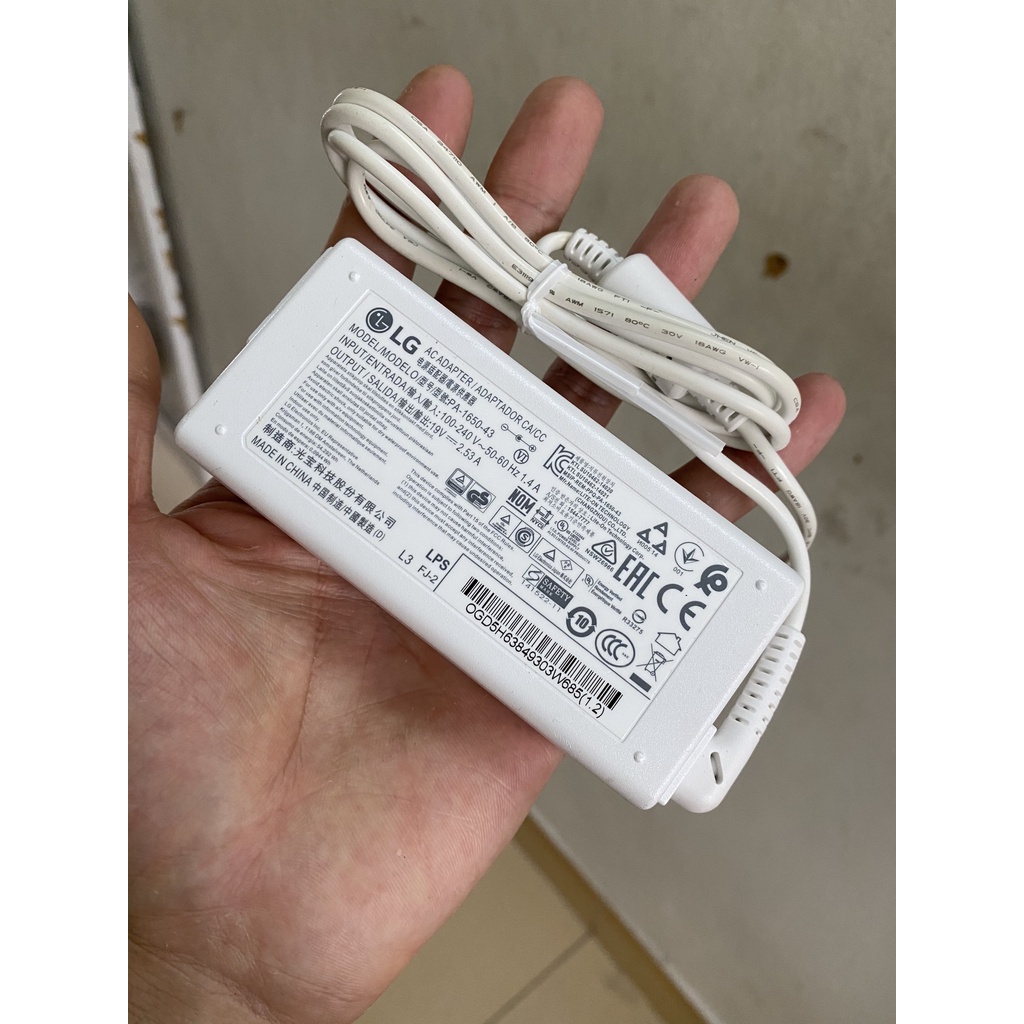 Cục nguồn màn hình LG 19V 2.53A chính hãng LG