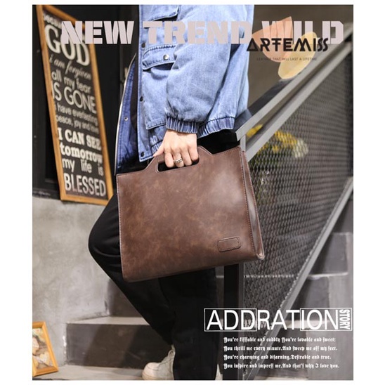 Túi nam ⚡FREESHIP⚡da cầm tay, đeo vai hiện đại lịch lãm Lịch lãm, phong cách, bền đẹp. BH 12t Tặng Vớ nam YTH2 | BigBuy360 - bigbuy360.vn