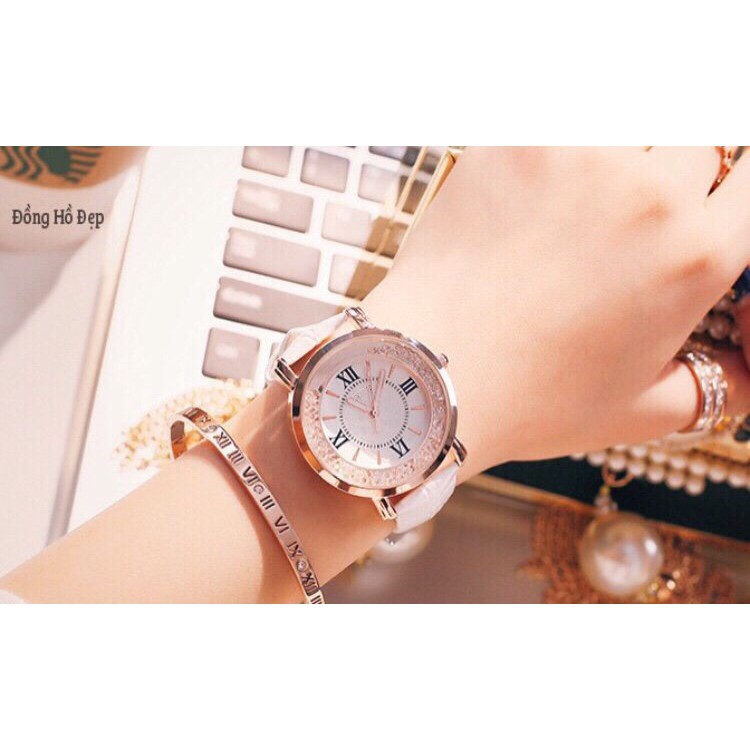 [GIÁ SỈ] ĐỒNG HỒ NỮ DÂY DA QUART 093 ĐÁ XOAY THỜI TRANG CỰC ĐẸP | BigBuy360 - bigbuy360.vn