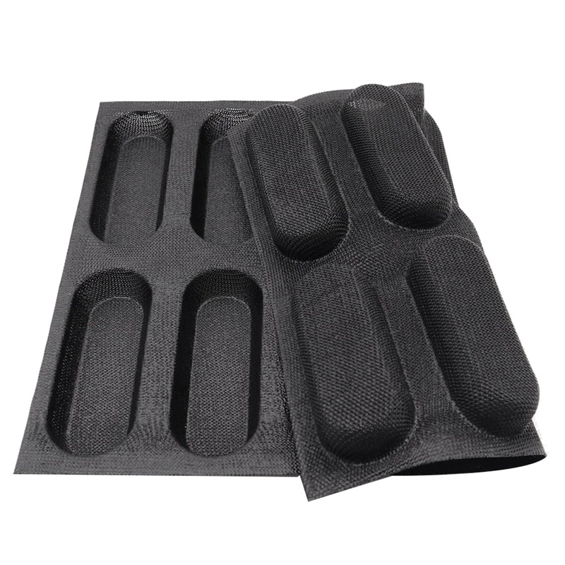 Khuôn Silicone 12 Lỗ Làm Bánh Mì Kiểu Pháp Chống Dính