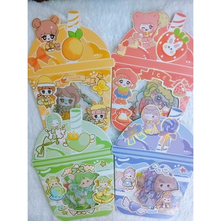 Sticker Cô Gái Trà Sữa Dễ Thương
