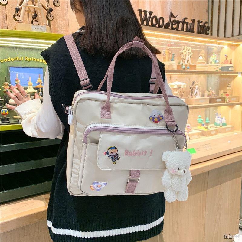 Túi vải cỡ lớn nữ 2020 new messenger ins Nhật Bản đi học Harajuku sinh đeo vai