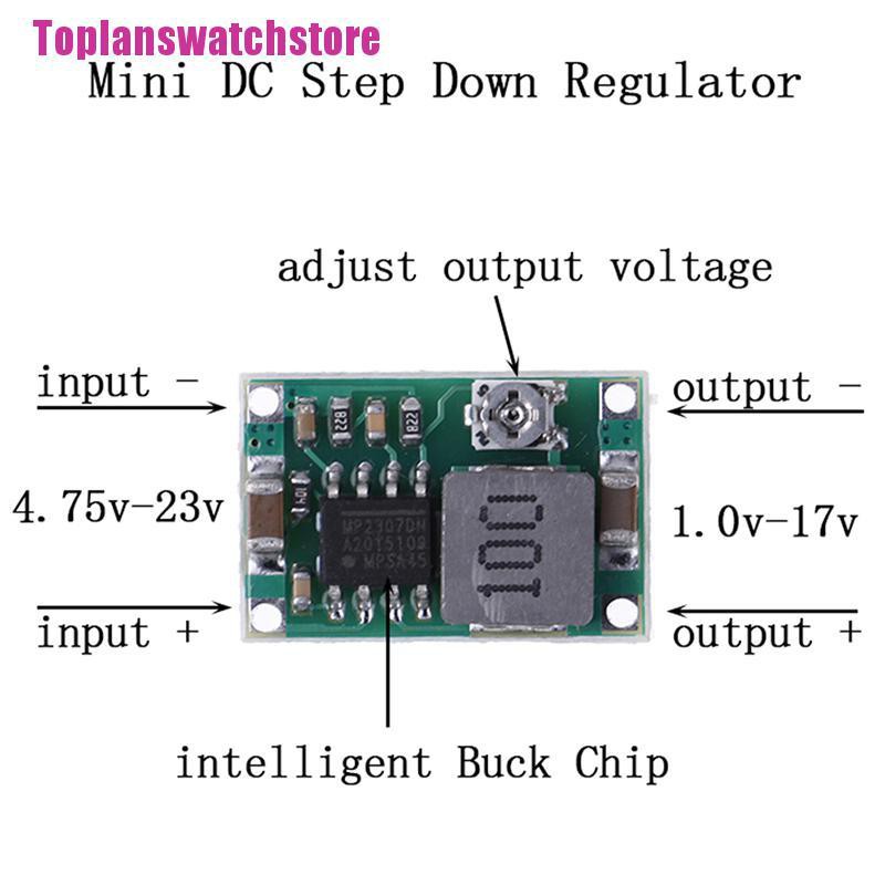 Bộ điều chỉnh hạ áp 3a Mini Dc-Dc Từ 5V-23V Xuống 3.3V 6V 9V 12V