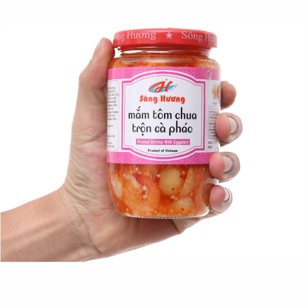 Mắm Tôm Chua Trộn Cà Pháo Sông Hương Foods Hũ 430g - Ăn kèm cơm , bún , phở , mì tôm , ăn vặt , thịt nướng