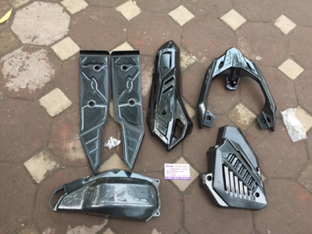 Combo 5 món đồ ốp các bon xe air blade 2020