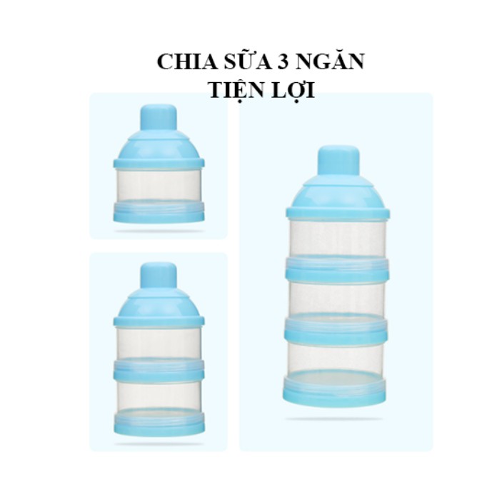 BỘ CHIA SỮA 3 NGĂN - CHIA ĐỒ ĂN TIỆN LỢI