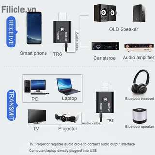 USB Bluetooth 5.0+EDR TR6 cho xe hơi TV PC