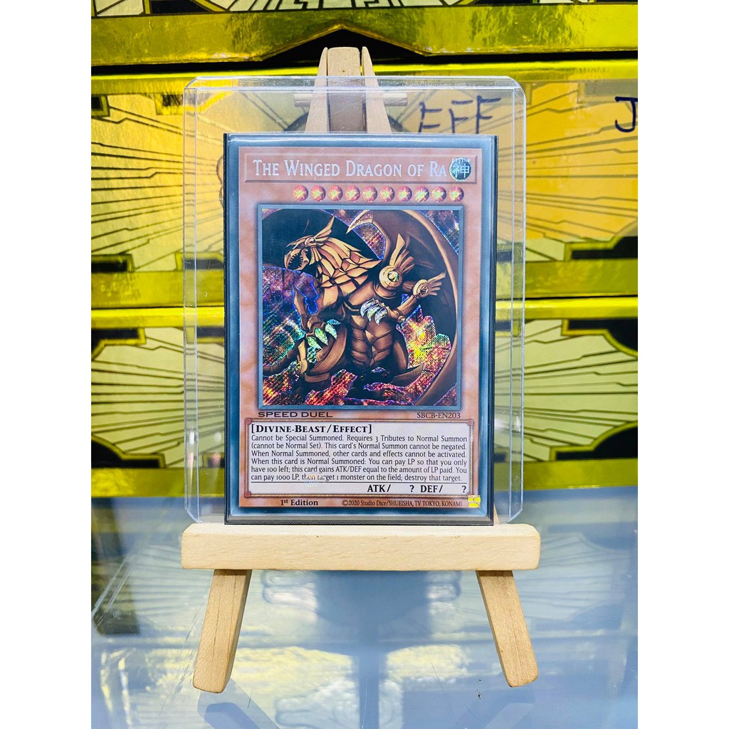 [ Dưa Hấu Yugioh ] Combo Lá bài thẻ bài Tam Thần Osiris Slifer Obelisk Ra - Secret Rare - Tặng bọc bài nhựa bảo quản