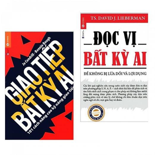 Sách - Combo 2 cuốn Đọc Vị Bất Kỳ Ai + Giao Tiếp Bất Kỳ Ai [Thái Hà Books]