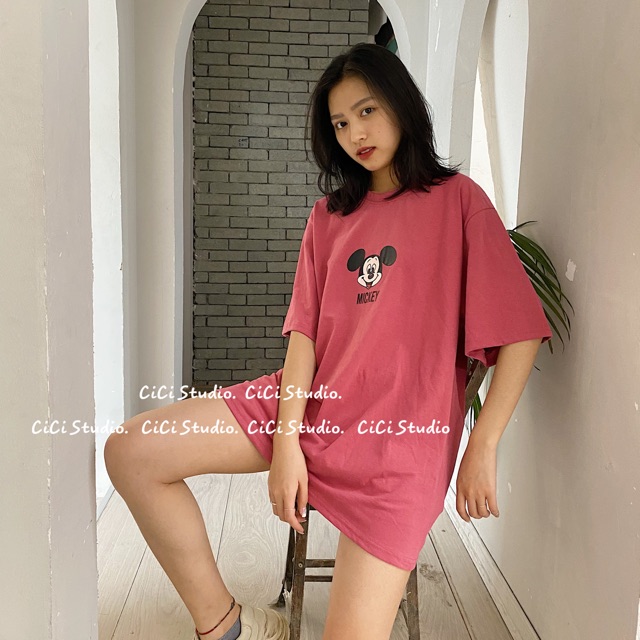 Áo phông hình mickey - [ẢNH TỰ CHỤP]