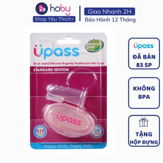 Rơ lưỡi cho bé 𝗨𝗣𝗔𝗦𝗦 silicon siêu mềm hàng cao cấp [tặng kèm hộp] - HD cách sử dụng rơ lưỡi cho bé, trẻ sơ sinh 0m+