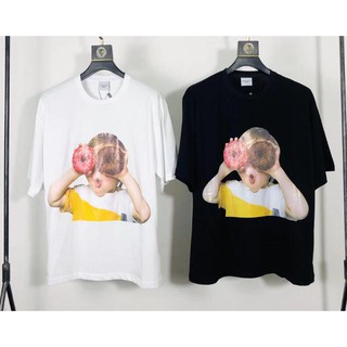 Áo thun tay ngắn chất cotton in họa tiết xinh xắn trẻ trung