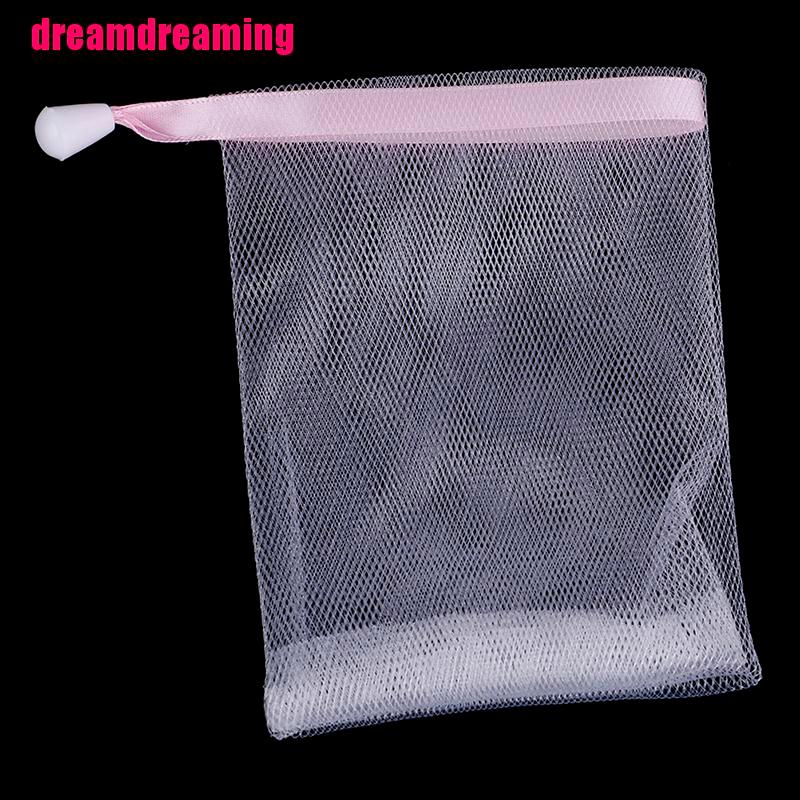 Túi Lưới Nylon Dây Rút Đựng Xà Phòng Tẩy Tế Bào Chết An Toàn