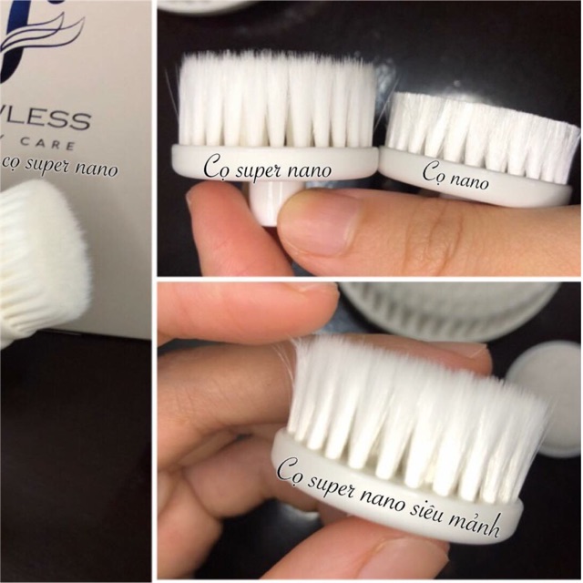 Cọ rửa mặt Flawless - supernano, nano, body, bọt biển